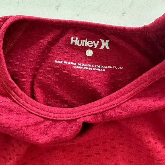 Hurley Seamless Workout Top Crop Long Sleeve Perforated - Picture 9 of 9